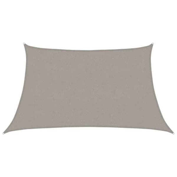 vidaXL Solskyddsduk 160 g/m² trapezformad ljusgrå 3/4x2 m PEHD 4002015