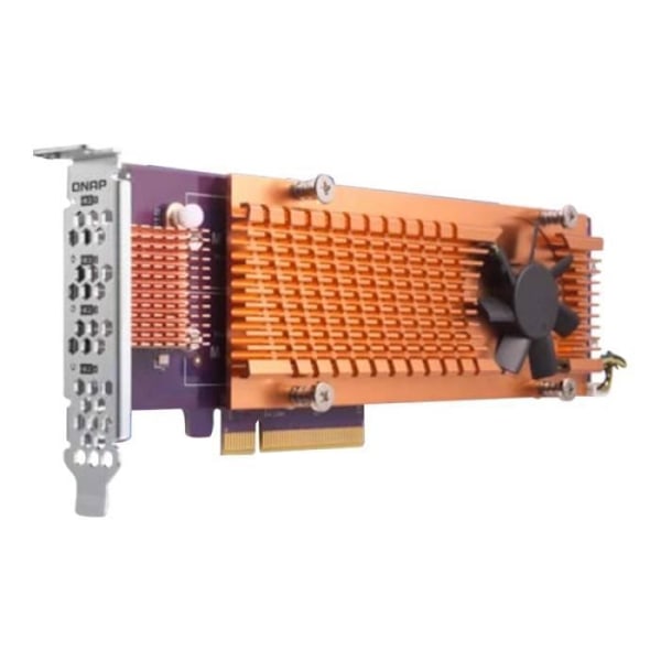 QNAP QM2-4P PCIe 3.0 Low Profile PCIe 3.0 x8 Storage Controller