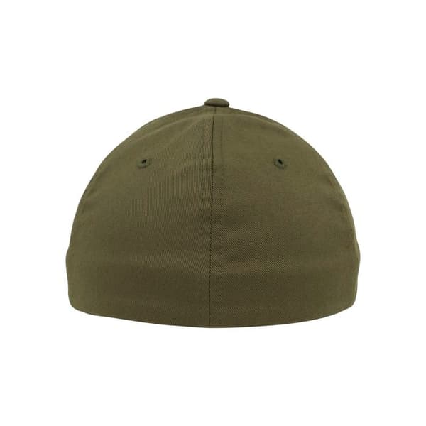 Casquette - Urban Classics - Flexfit Wooly Combed - Mörk Olive - Unisex - Höst/Vinter olivgrön S/M