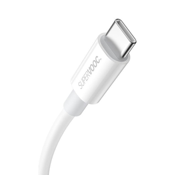 Baseus - Högkvalitativ datakabel (CAYS001002) - USB till Typ-C, 65W, 2m - Vit