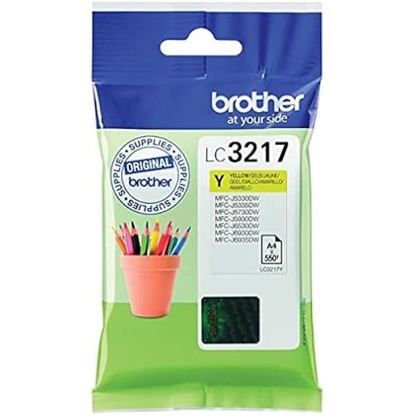 Brother LC-3217Y Gul bläckpatron - Ink Jet Technology