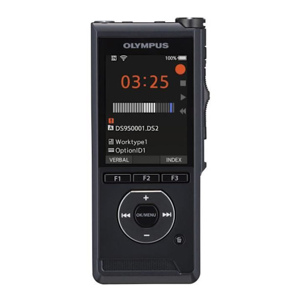 OLYMPUS DS-9500 röstinspelare - Två mikrofoner - WiFi - Svart