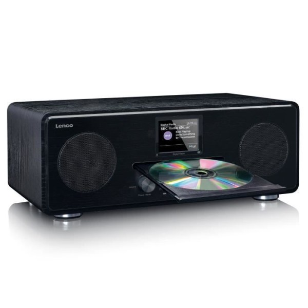 DAB+/FM-radio med CD-spelare och Bluetooth Lenco DAR-061BK Svart Svart