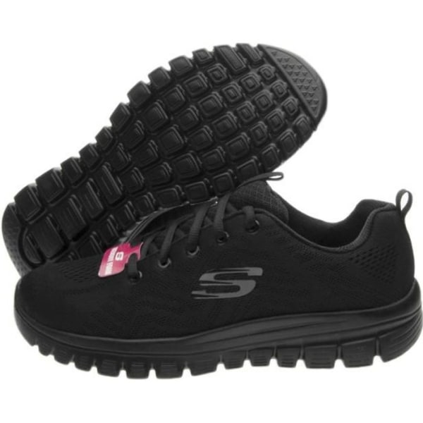 Sneakers - SKECHERS - Graceful Get Connected - Dam - Svart - Platt klack - Textil - Snören Svart 39