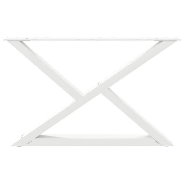 vidaXL Sofabordben 2 delar Vit 70 x (42-43,3) cm Stål 4012713