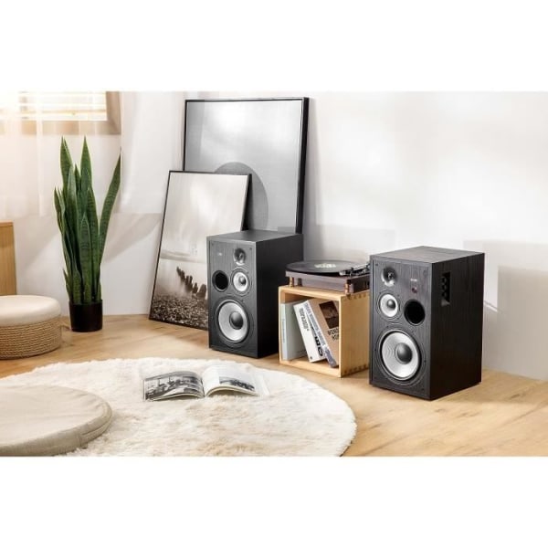 EDIFIER Studio R2850DB Bluetooth-högtalarsystem (150 Watt) med infraröd fjärrkontroll och digitala ingångar, svart Svart