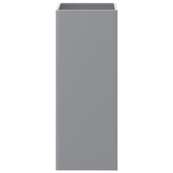Jardinière - VIDAXL - 32x27,5x75 cm - Galvaniserad stål - Silverfärgad -rektangulär silver-