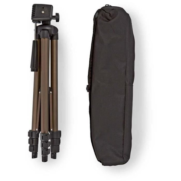 NEDIS TPOD2100BZ Stativ - Pan- och tiltfunktion - Max. 2 kg - 130 cm - Svart/Silver