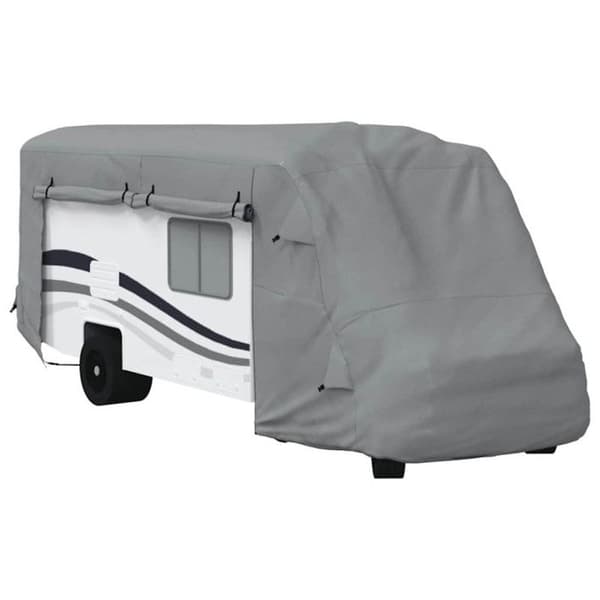 Grått campingvagnsskydd 660x235x275 cm icke-vävd tyg grå