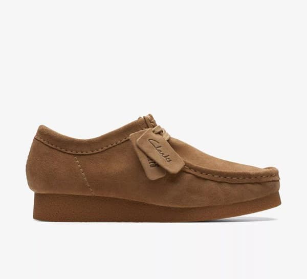 Clarks Wallabee EVO Loafers mörk sandmocka 41