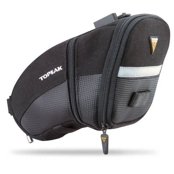 Sadelväska - TOPEAK - Aero Wedge Pack Large - Utökningsbar - Svart - 1,97 L Svart