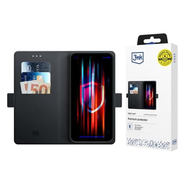 Capa Wallet Case 3MK iPhone 17 Pro Svart