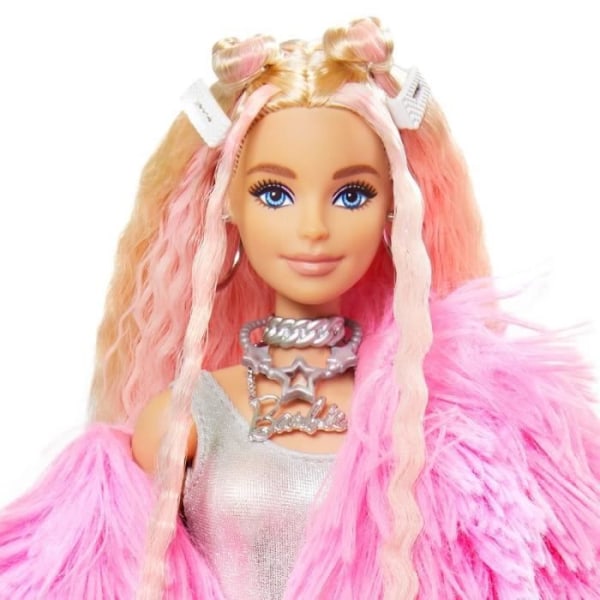 Barbie - Barbie Extra Blond Rosa Jacka - Docka - 3 år och + Rosa