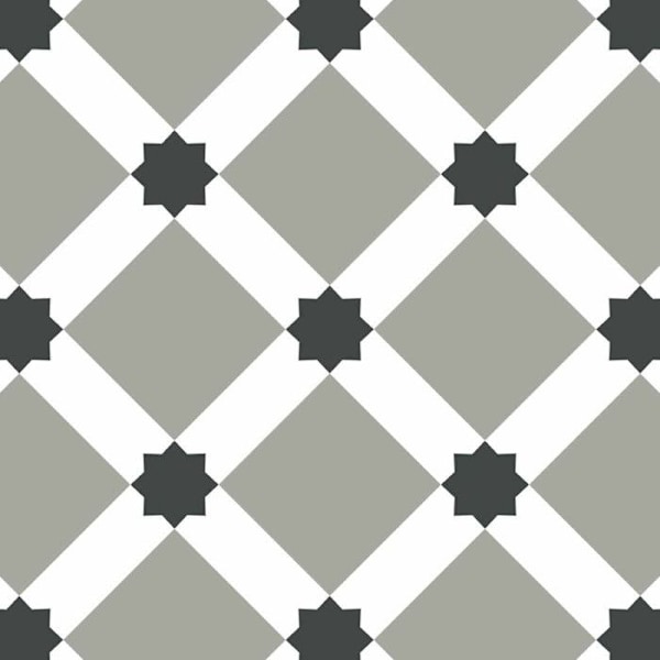 Starry fyrkantig självhäftande fyrkantig klistermärke - Draeger Paris Grå