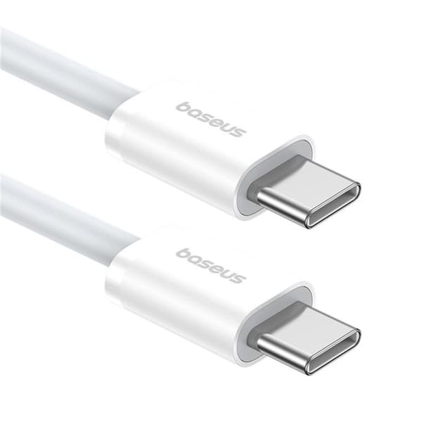 Kabel (P10365200211-00) Typ-C till Type-C, 30W, 1m BASEUS Vit