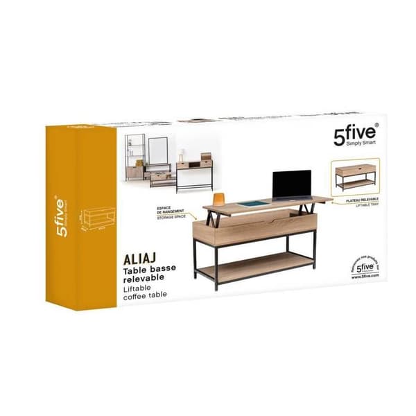 Höj- och sänkbar soffbord Aliaj - 5five beige