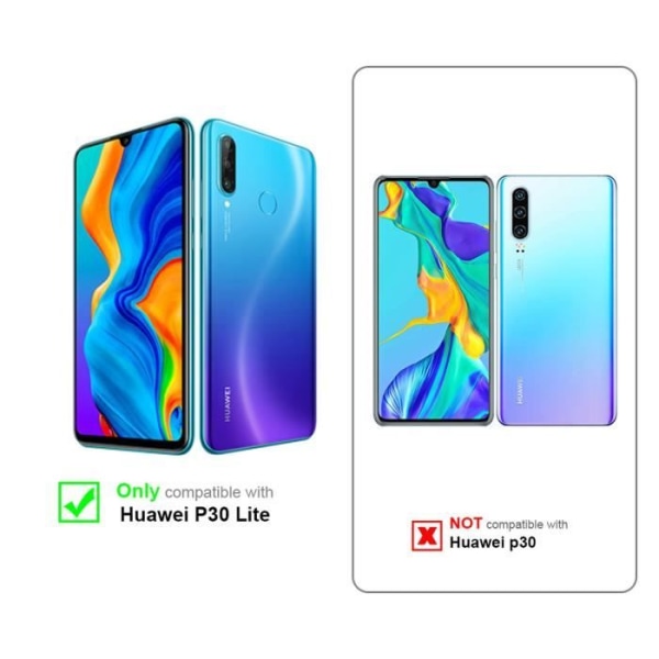 Fodral till Huawei P30 LITE Fodral i LIQUID BLACK Fodral Skydd i silikon TPU mobiltelefon