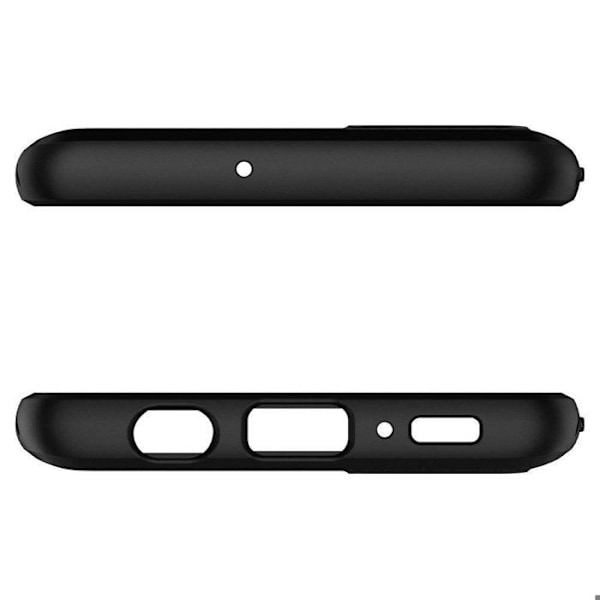 Coque - Spigen - Galaxy A51 - Geometriskt Mönster - Dubbel Skydd - Mjuk TPU Svart
