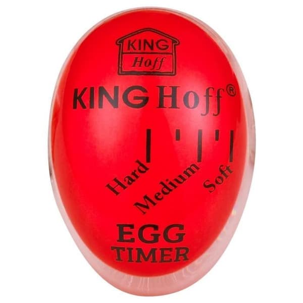 Köks timer - KINGHOFF KH-1015 - Äggform - Färgindikator - Kokskala (mjuk → hård)
