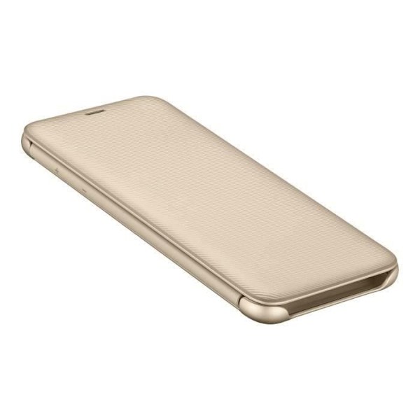 Flip Wallet Fodral - Samsung - Galaxy A6 2018 - Guld - Smal design - Skyddsflik Guld
