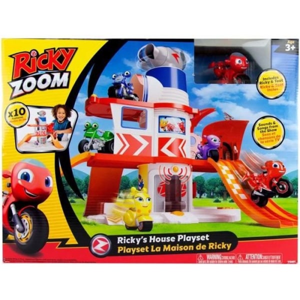 Ricky's House Playset - TOMY - Actionspel med 3 våningar och 10 funktioner