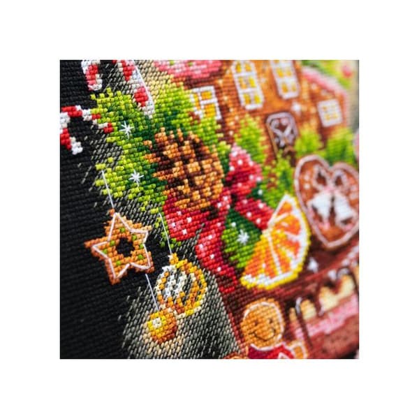 Kit för korsstygn Magic Needle - Julgodis 18x28 cm