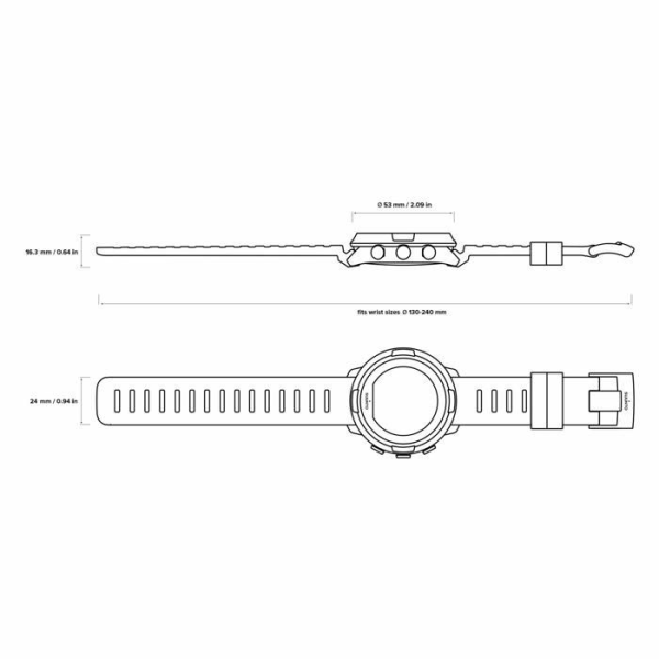 Suunto Dykdator, Dive D5 Dykdator, Svart/Silver, One Size