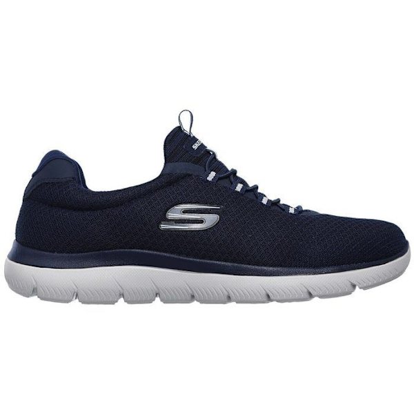 Skechers Summits Syntetisk promenadsko för män Blå 43