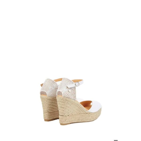 Espadriller Dam LA VALETA Charlene peep toe VIT Vit 38