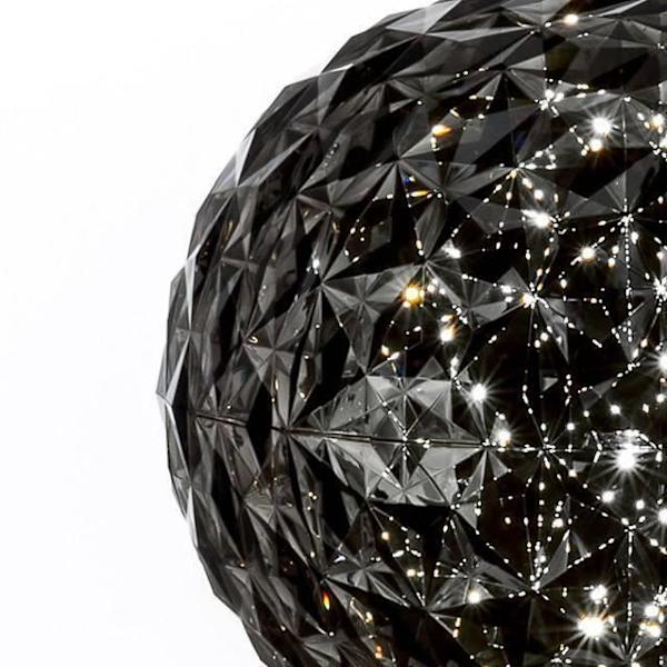 Bordslampa LED - Kartell - Planet - Genomskinlig antracitgrå - Modern design - 1 glödlampa Genomskinlig antracitgrå