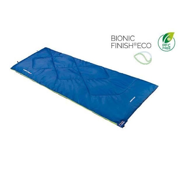 Sovsäck - High Peak - Ranger - 180 x 75 cm - Dura Loft H1 - Vattenavvisande BIONIC-FINISH ECO blå, mörkblå, grön