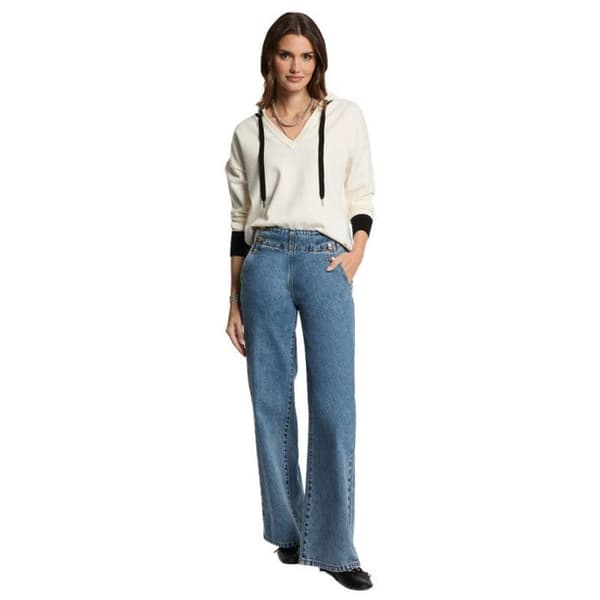 Pull Blanc/Noir Kvinna Morgan MARTINE Vit jag