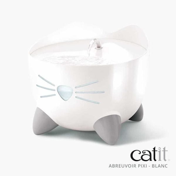 CAT IT Automatisk Cat vattenfontän - 2,5 L - Vit Vit