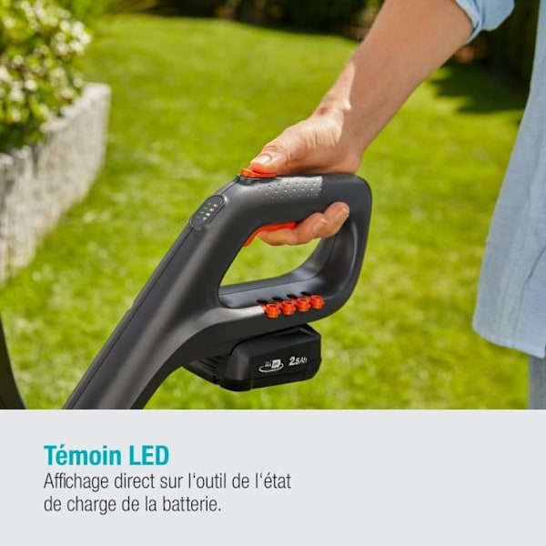 GARDENA ComfortCut 23/18V P4A batterikantskärare - 18V - 23 cm Grå, orange
