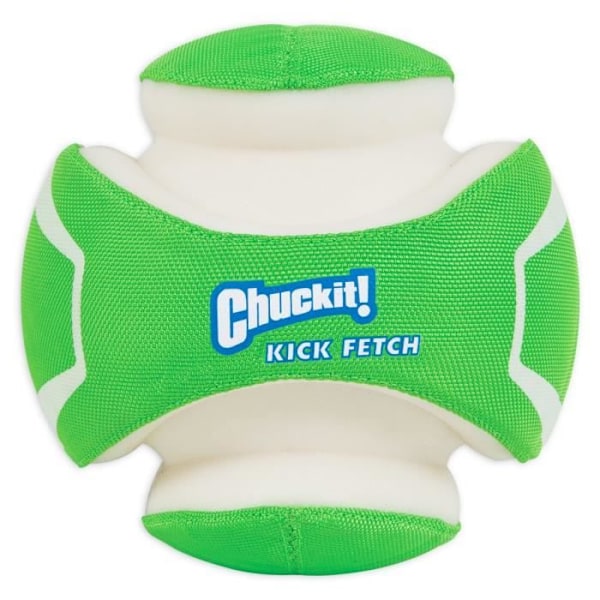 CHUCKIT! Kick fetch Max glödleksak L Ø 20cm - För hundar Grönt och vitt