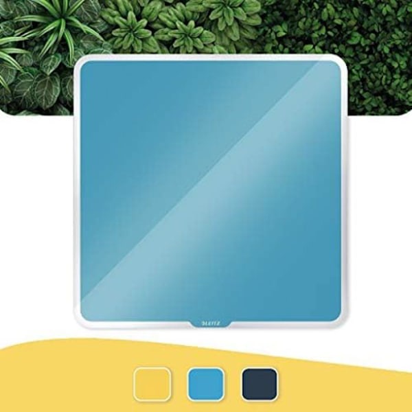 Magnetisk whiteboard - LEITZ - 70440061 - 450 x 450 mm - Högpresterande raderbarhet - Blå Blå