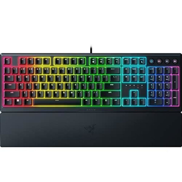 Gamingtangentbord - Razer - Ornata V3 - Mekaniskt membran - Magnetiskt handledsstöd - Chroma RGB-bakgrundsbelysning