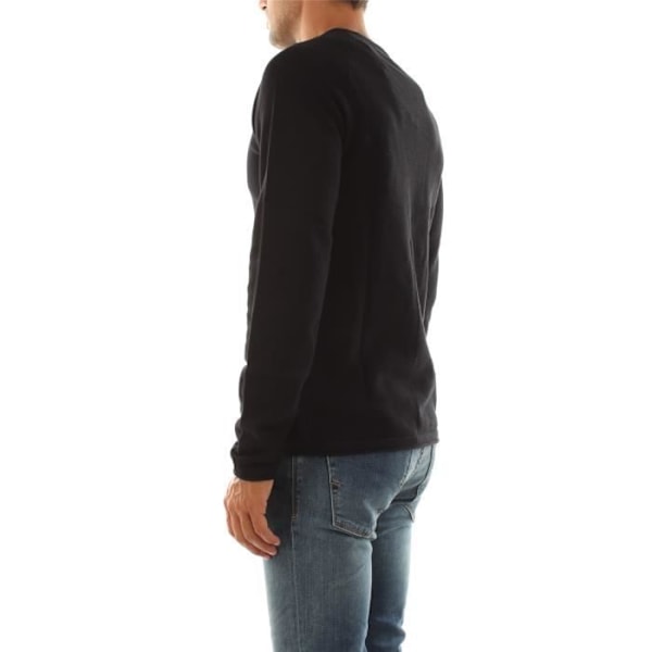 Pull Homme - JACK & JONES - 12157321 HILL - Svart - Klassisk krage - Avslappnad Svart M