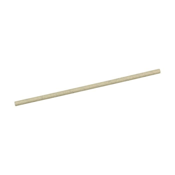 Drickstrån - BIOZOYG - 250 st - 20 cm - Ø6 mm - Oblekt gräspapper kastanj