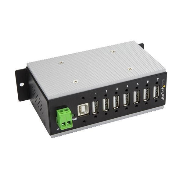 STARTECH 7-portars industriell USB 2.0 Hub med 15kV ESD-skydd