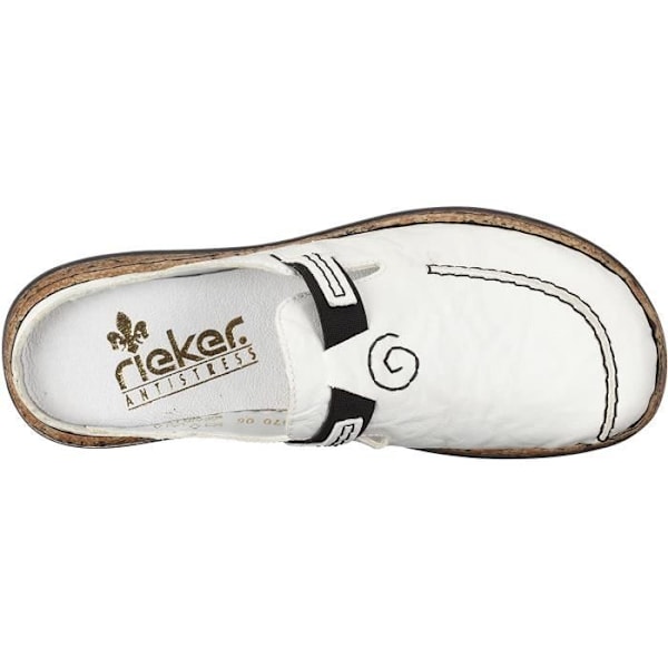 Rieker Damträskor - Vit (Vit / 80) - Modell 46393 - Antistresssula - 3 cm platt klack Vit vit 80 39