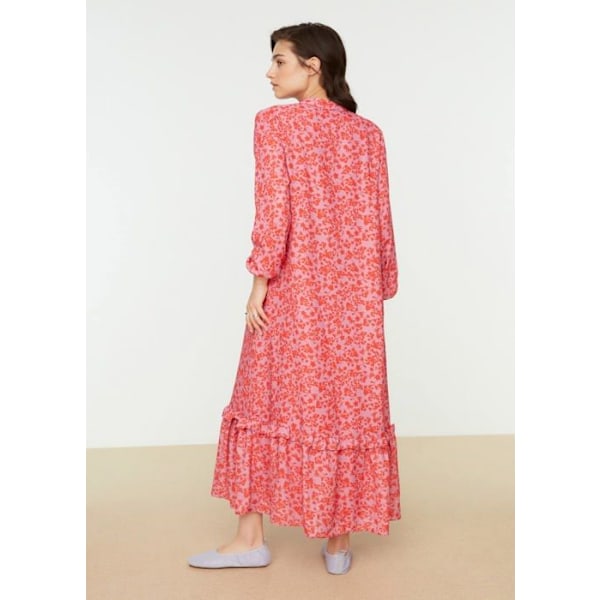 Trendyol Klänning - TCTSS21EL3353 - Dam Modest Maxi A-Line Regular Woven Modest Dresses Röd 44