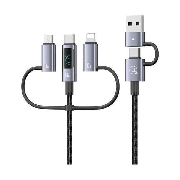 Usams USB-kabel 60 W 6 i 1 för digital visning, Sufeng serie datakabel 2 M (SJ736)