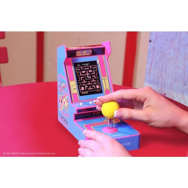 Min Arcade - Joystick Spelare Bärbar Ms. Pac-Man Ros