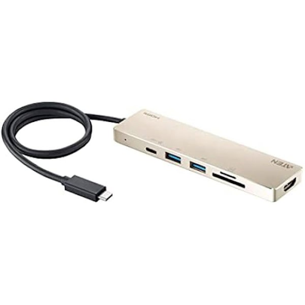Mini Dock USB-C HDMI Audio 2X USB-A SD USB-C 60W - ATEN