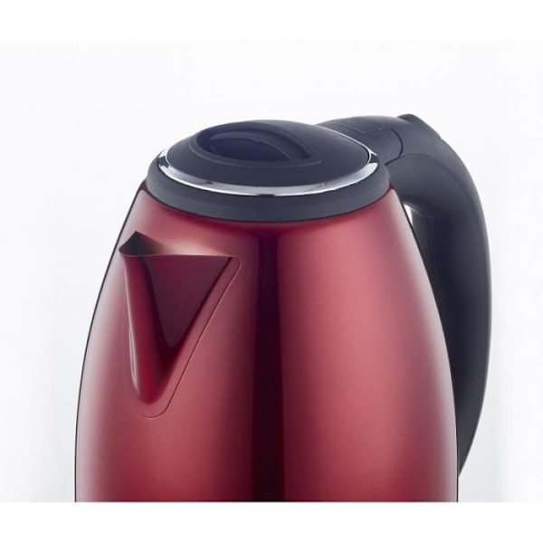 Vattenkokare - HERZBERG - HG5011-RED - 1,8L - Rostfritt stål - 1500W Röd