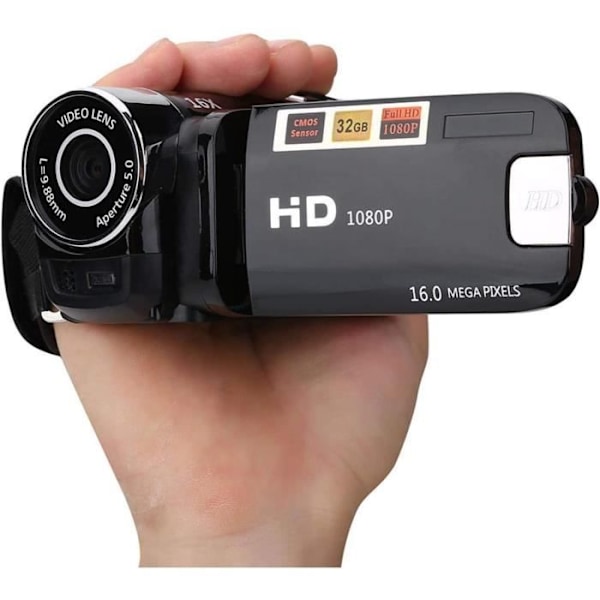 Digital camcorder - Diyeeni - 1080P FHD - 16x digital zoom - 270° rotatable screen - Shockproof