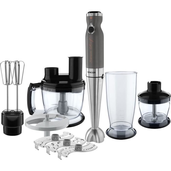 9 i 1 stavmixer - SENCOR - SHB 5501CH-EUE3 - 1200 W - Grå Grå