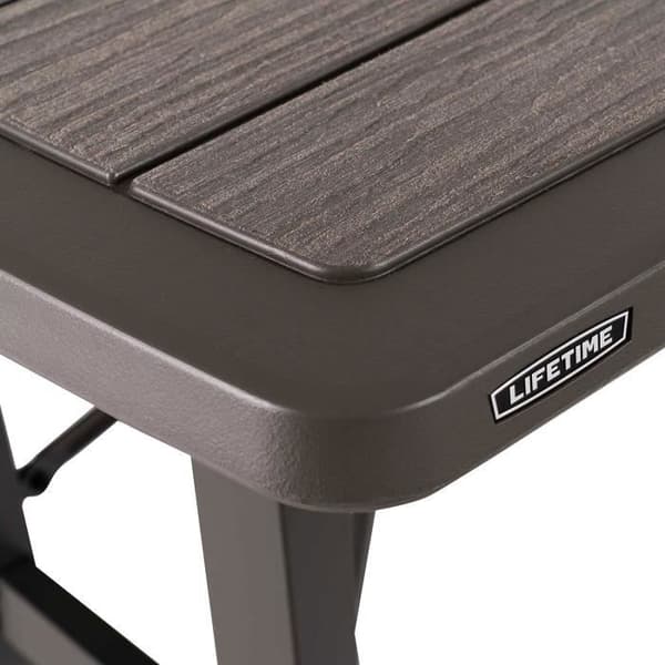 Fällbar picknickbord Lifetime Rough-Cut brun brun