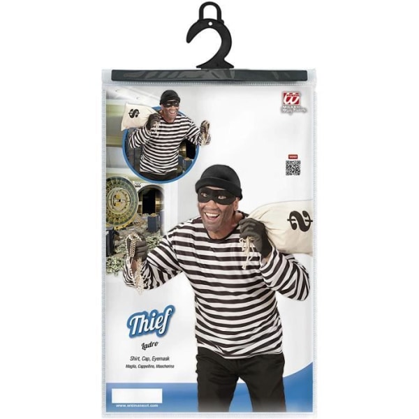 Widmann WDM07420 - KVM SWITCH - Tjuvdräkt Robber Crook Fancy Dress (XL)